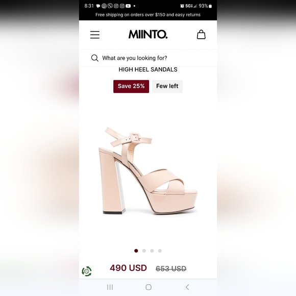 Zara Beige Patent Leather PlatformHigh Heel Sandals - Picture 15 of 16